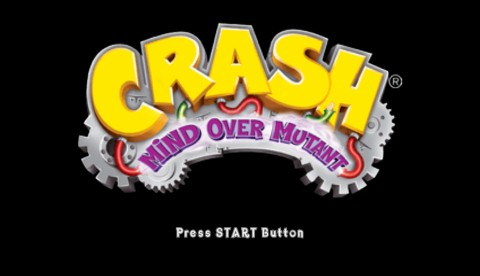 Crash: Mind over Mutant title screen for PSP